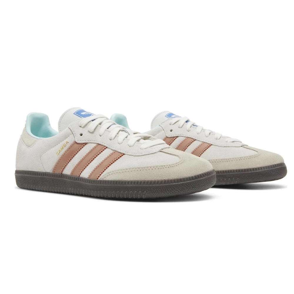 Samba Crystal White Suede Gum Sole